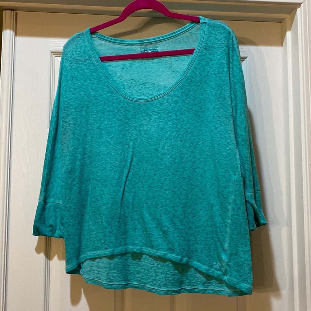 Green American Eagle scoop-neck top